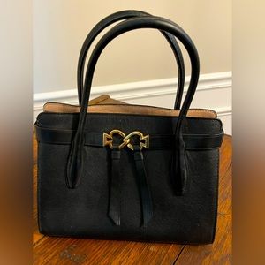 Medium satchel with cross body strap